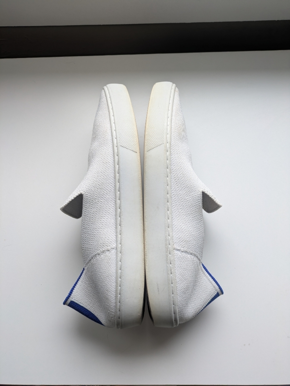 Rothy's The Original Slip On Sneaker Bright White  7.5 - Picture 7 of 11